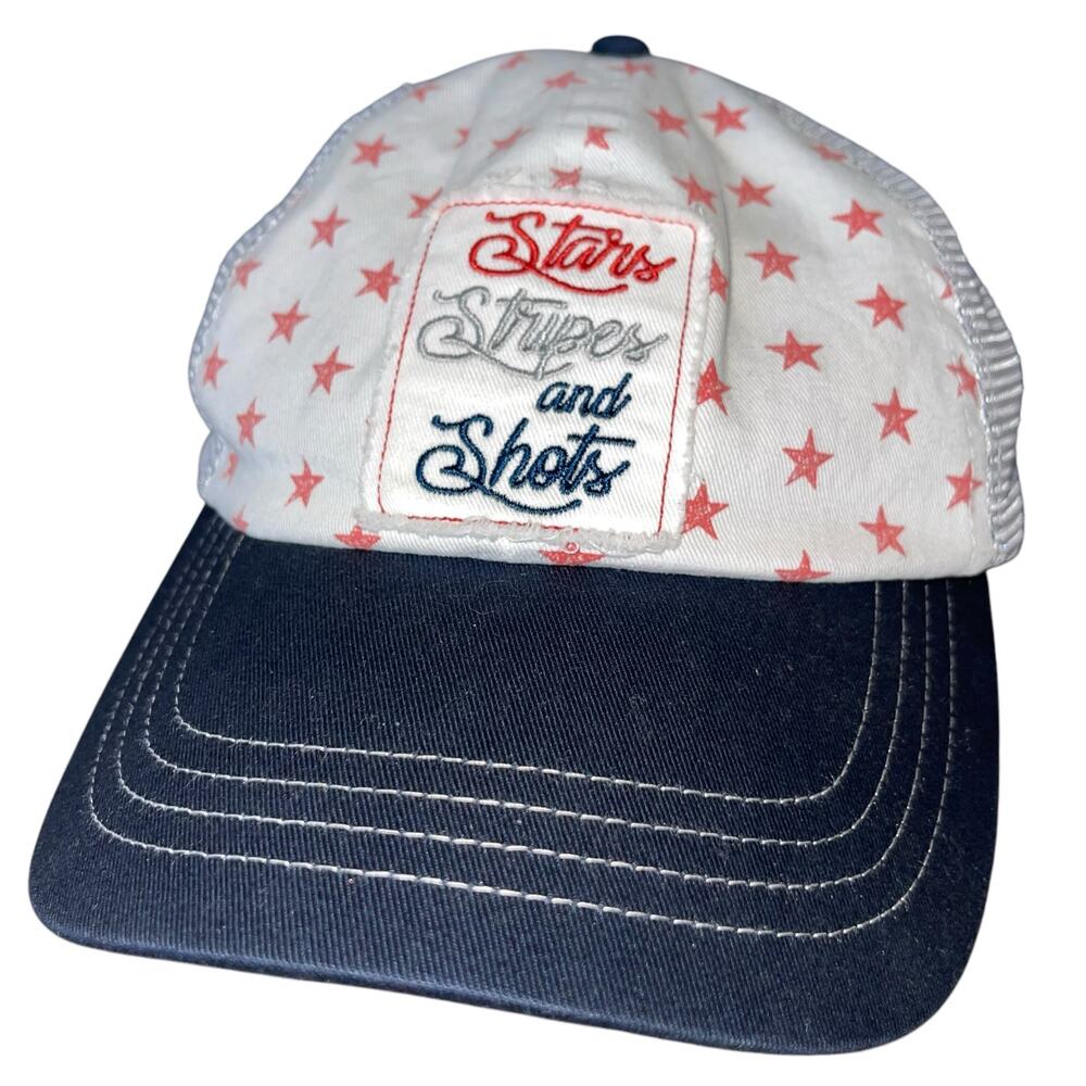 Shyanne Trucker Hat Patriotic Stars Stripes